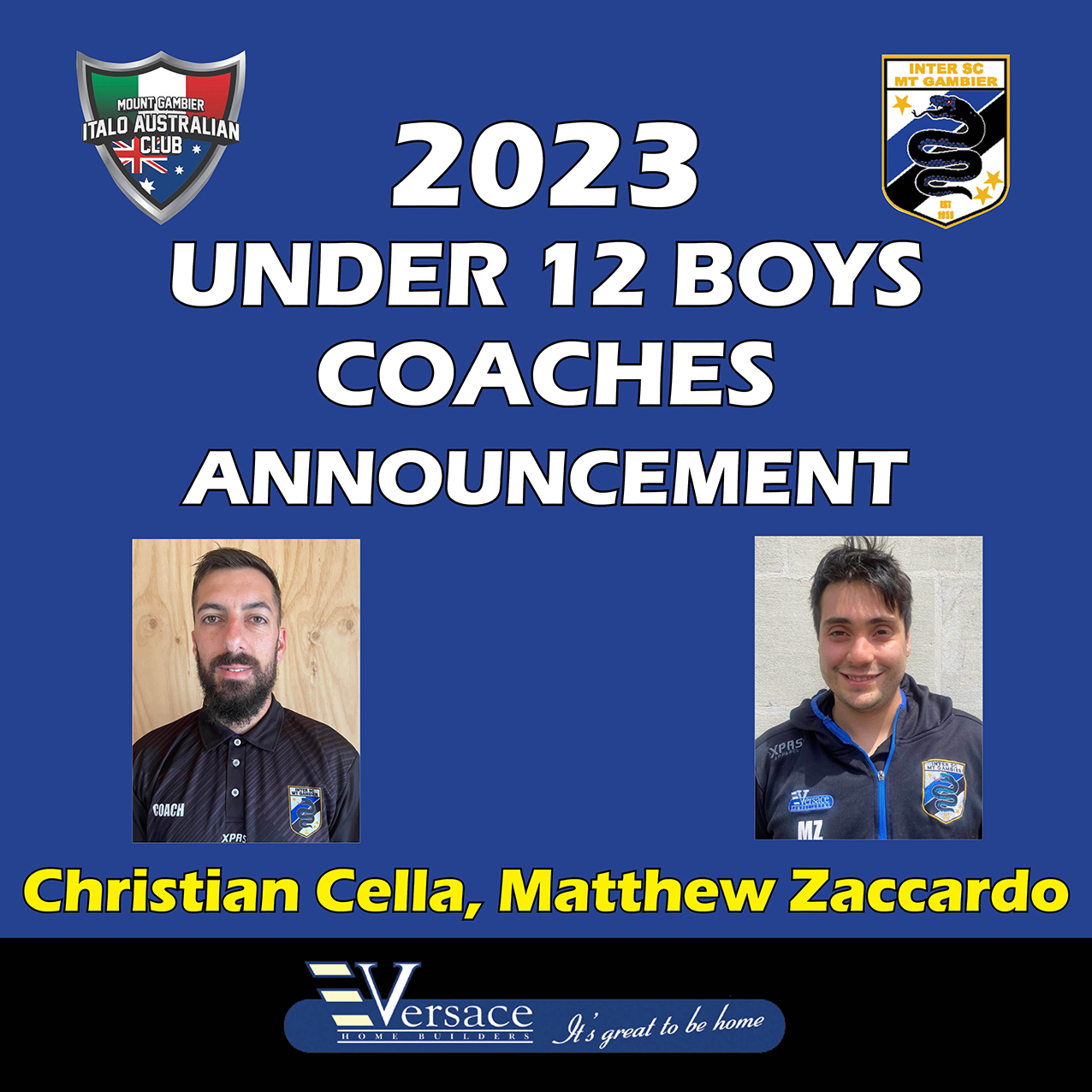 2023 under 12 BOYS COACH